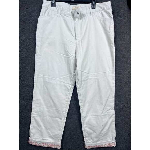 Natural Reflections Straight Casual Pants Womens Size 16 Stone Flat Front - Picture 3 of 9